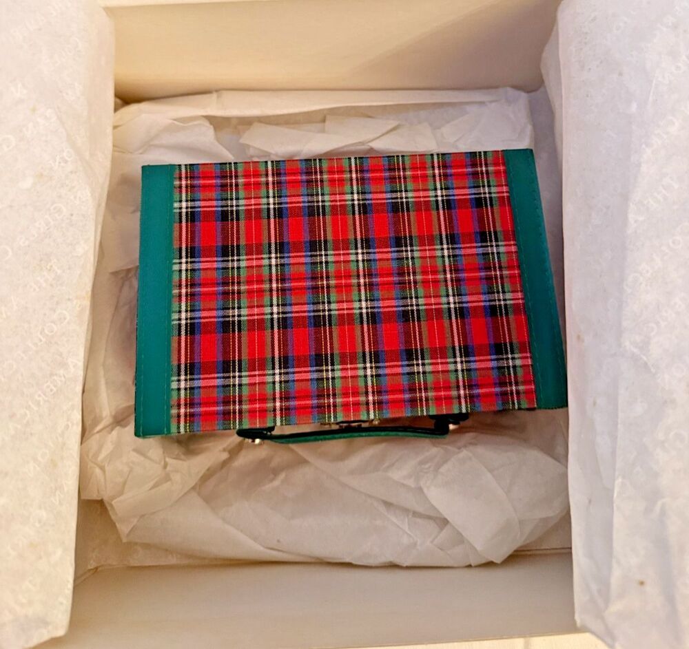 American Girl Doll Molly Plaid Suitcase Brand New Burgundy Box Christmas Gift